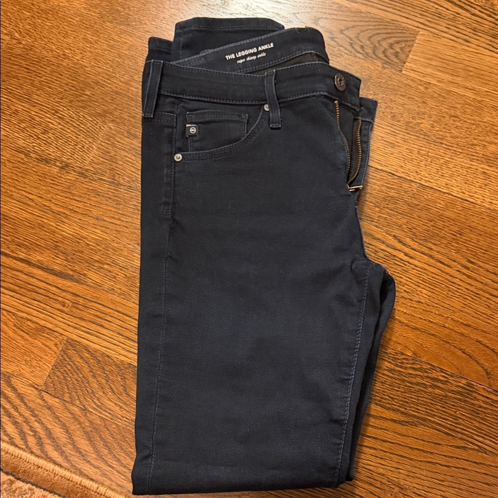 Ag Adriano Goldschmied The Legging Ankle Black Jeans